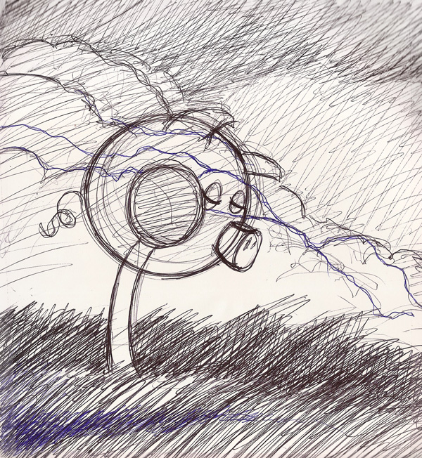 LolliPig Waits... (sketch)