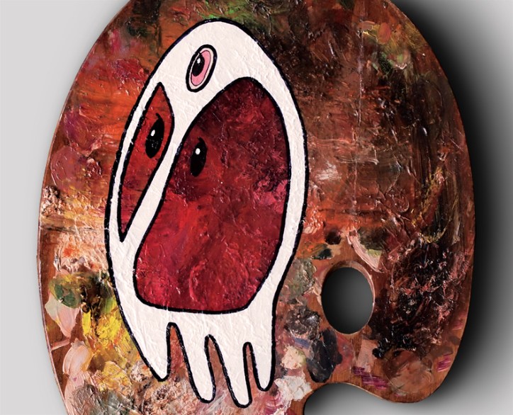 SquidSteak On A Palette (detail)