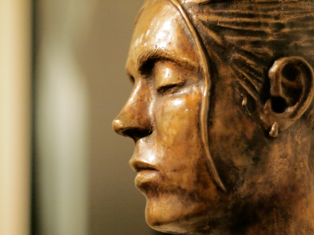 Female Bust w/ Removable Bun (detail)