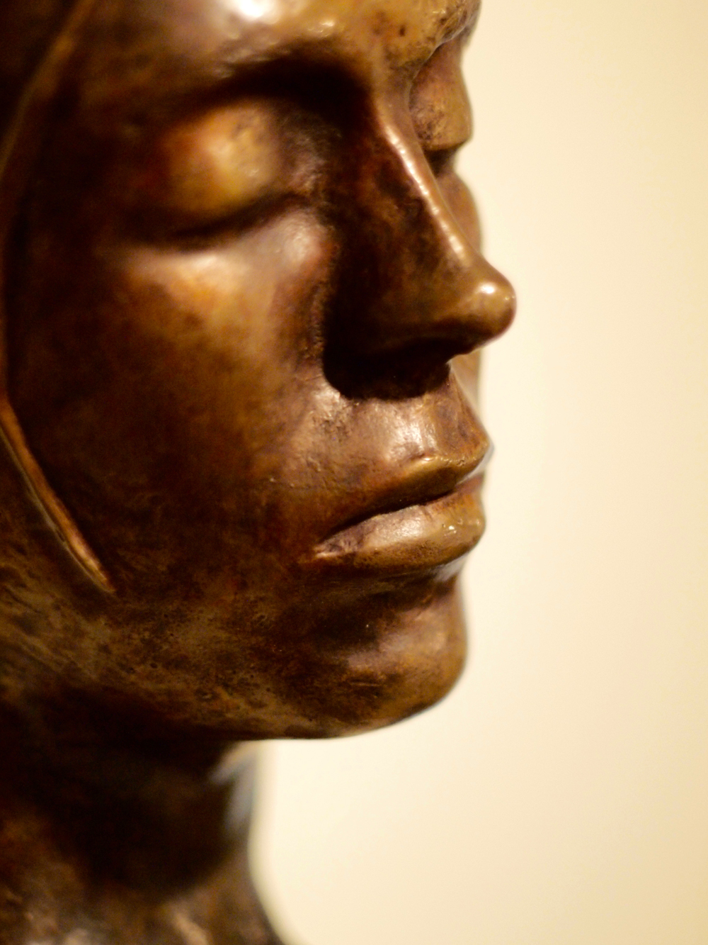 Female Bust w/ Removable Bun (detail)