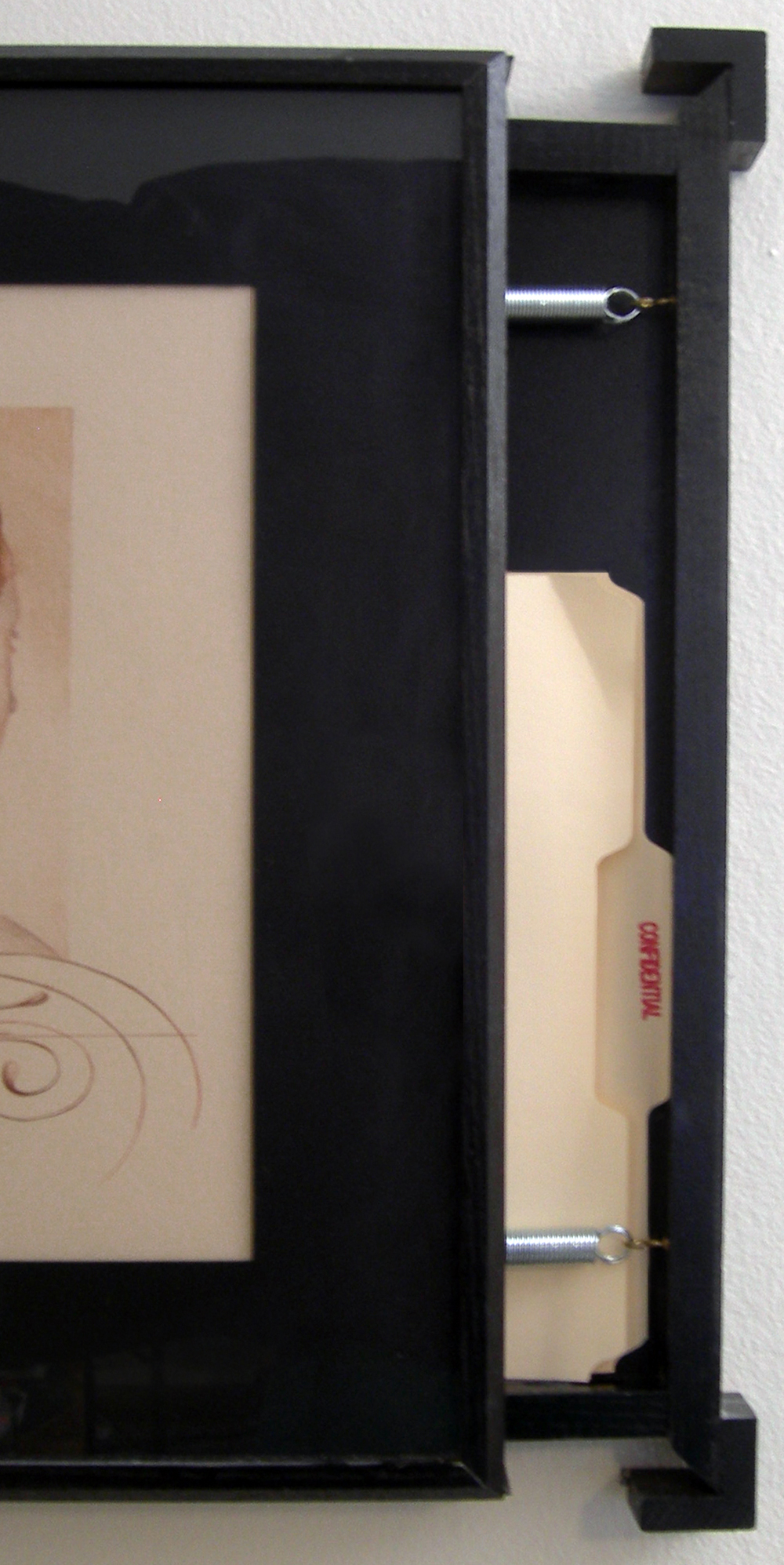 Clandestine (detail of hidden drawer)