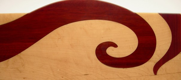 Red Swirl Benchtable (detail):