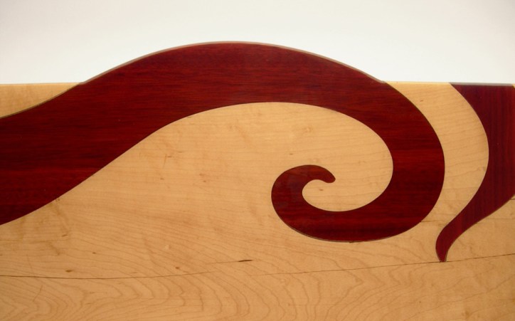 Red Swirl Benchtable (detail):