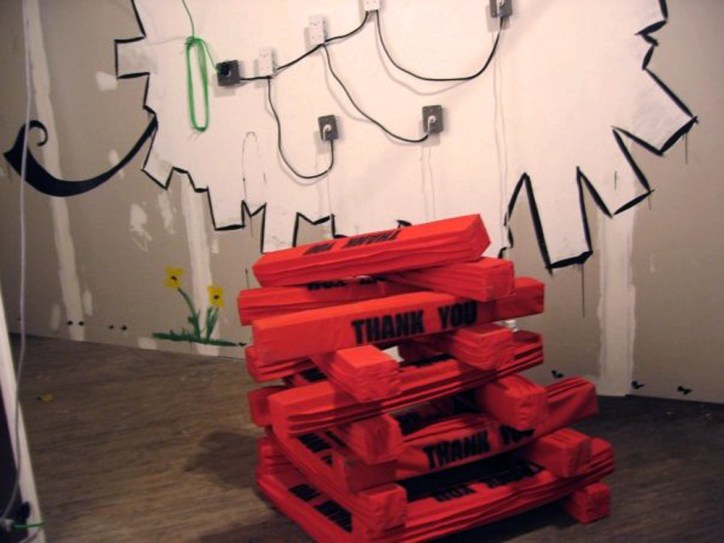 Arcade Robot Installation (detail of an installation)