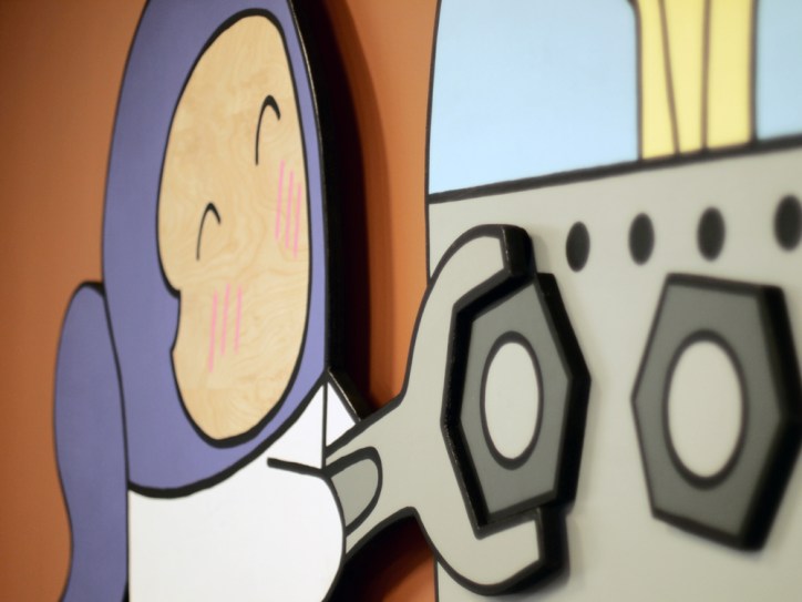 "Wrench Girl" (detail)