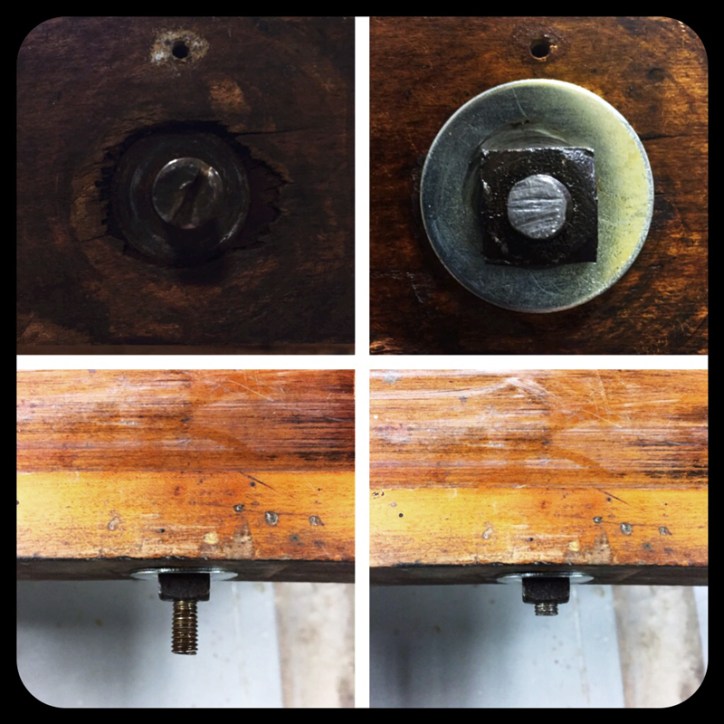 Rethreading & cutting down threaded bolts.