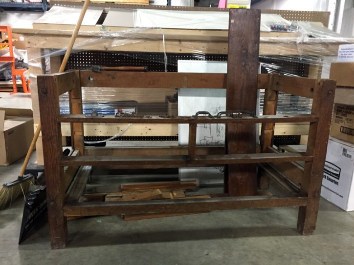 The cabinet carcass.