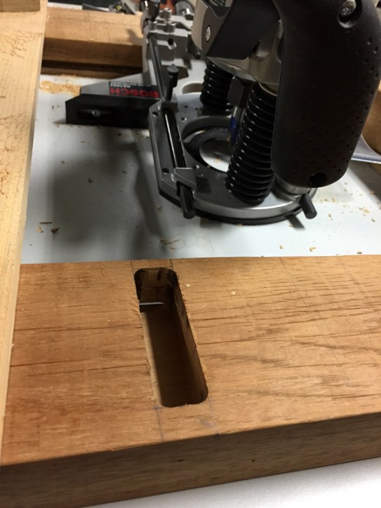 Mortise for the new support