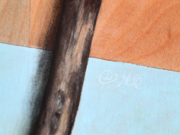 "Absolute: Graft" (detail), oil painting on maple. 48" x 36". 2.3.16.