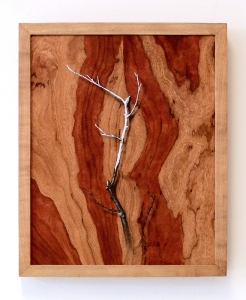 "Absolute: Insulation", Oil paint on reclaimed cherry wood. 12 3/4” x 15 5/8”. 12.13.16.