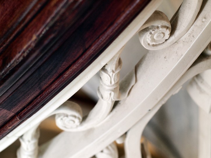 The beautiful staircase of Carnegie Gallery Columbus Metropolitan Library