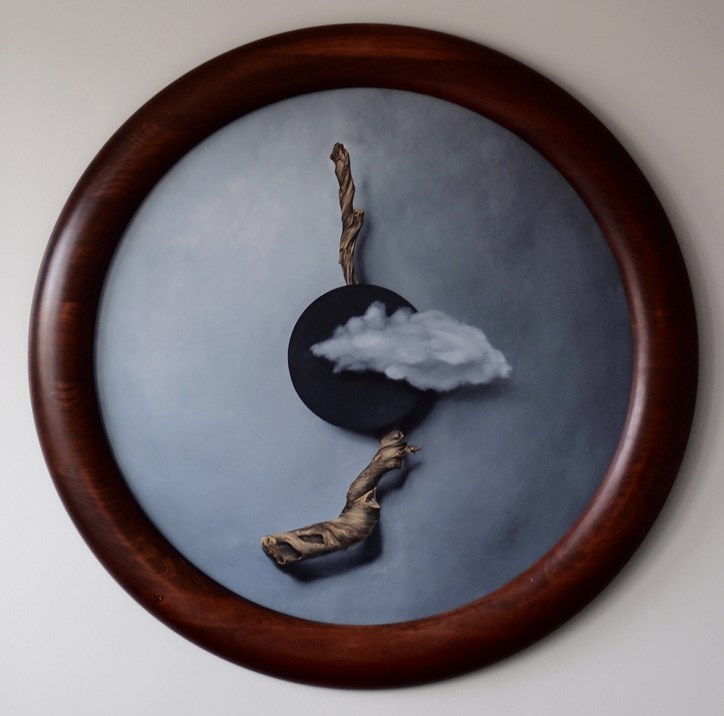 "Absolute: Totality", Oil painting on wood by Daric Gill