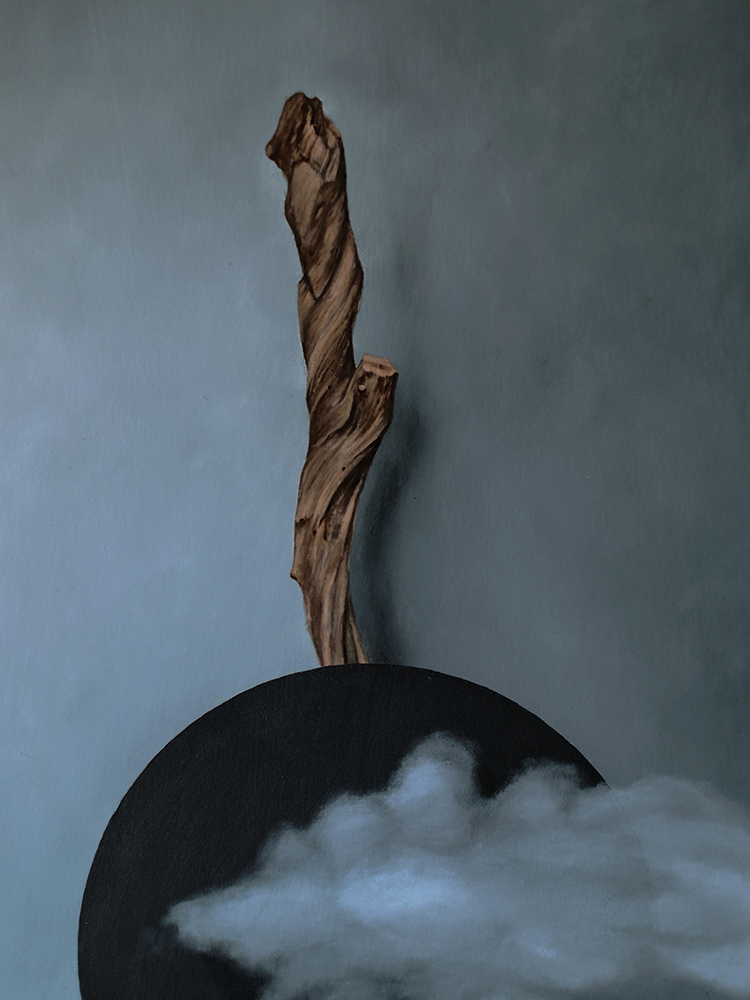 "Absolute: Totality", Oil painting on wood by Daric Gill