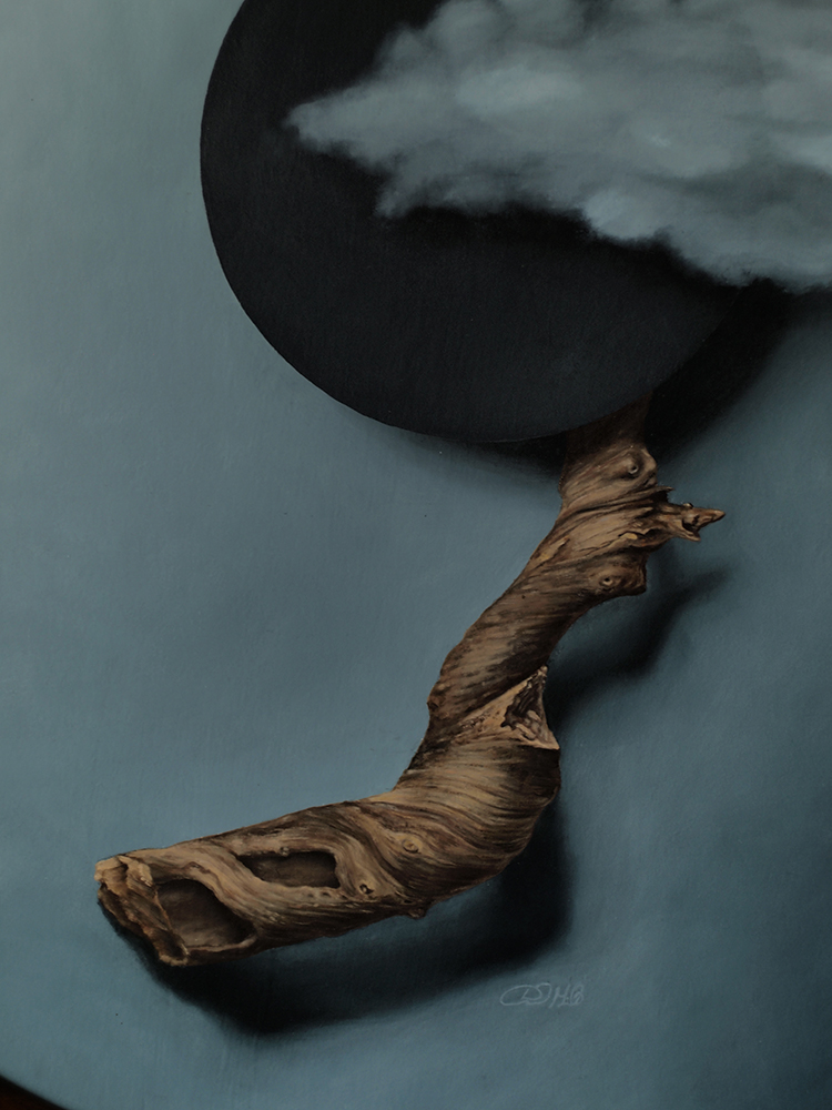 "Absolute: Totality", Oil painting on wood by Daric Gill