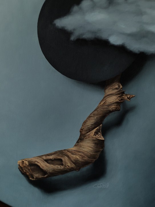 "Absolute: Totality", Oil painting on wood by Daric Gill