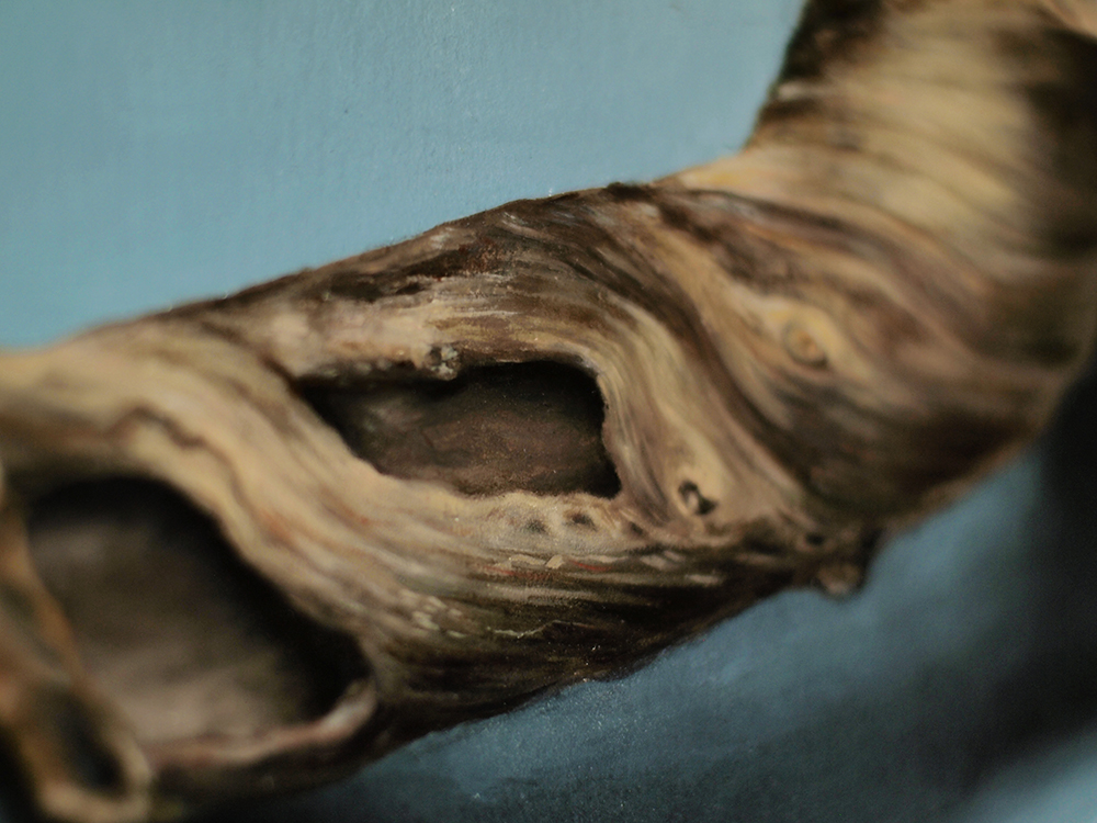 "Absolute: Totality", Oil painting on wood by Daric Gill