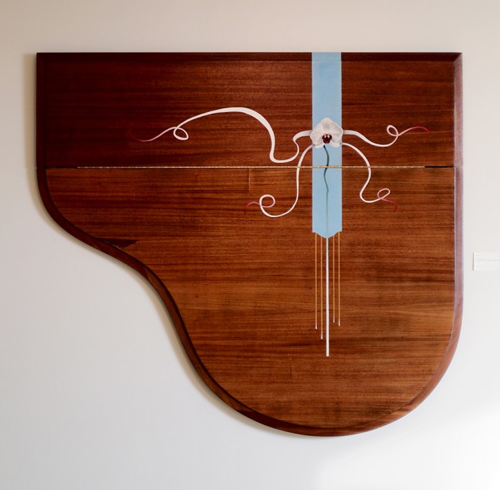 "Absolute: Pitch", Oil painting on wood by Daric Gill