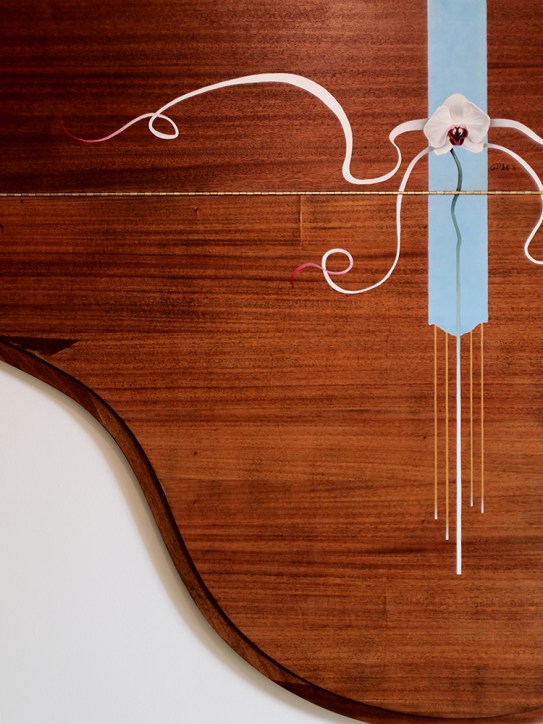 "Absolute: Pitch", Oil painting on wood by Daric Gill