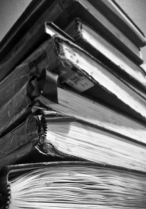 A pile of my sketchbooks