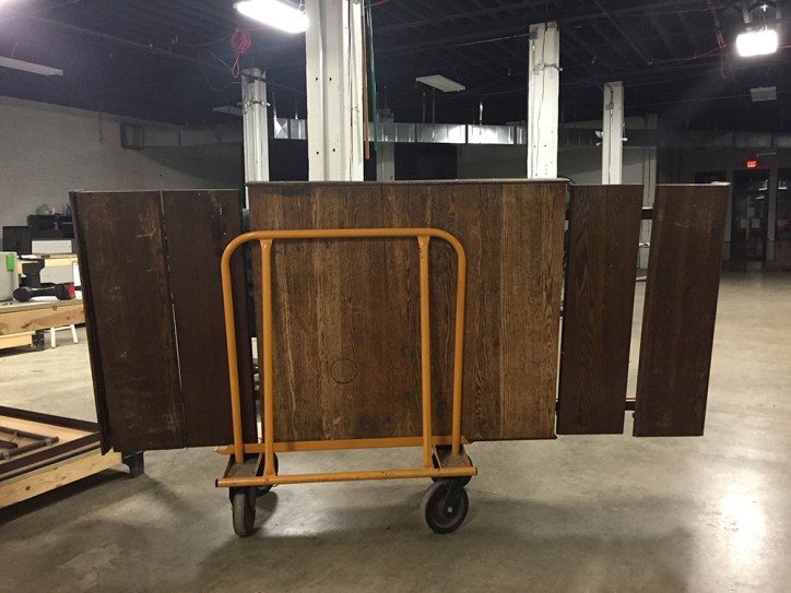 Fresh from the side of the road! An antique table and leaf extensions from the late 1800s! This will sit in my garage for 4 years before I'll know what to do with it.