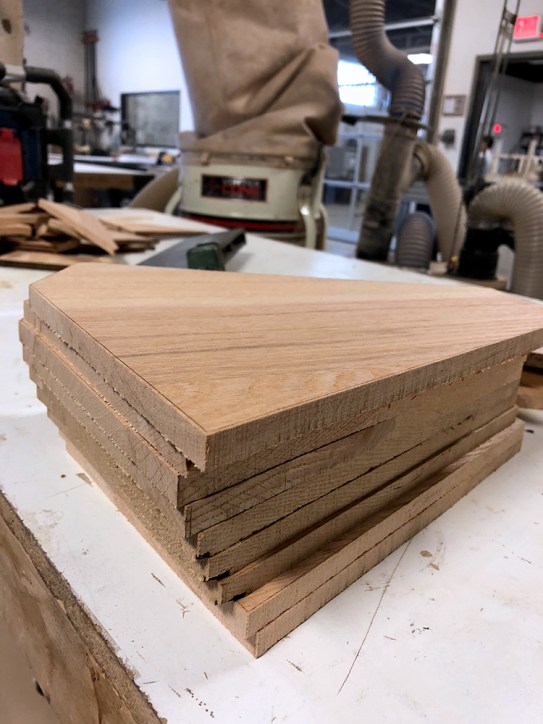 Stacked pieces of reclaimed wood. (to be the bottom half)