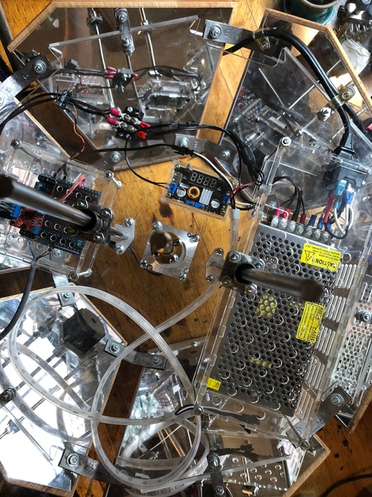 The bottom half gets mirrored