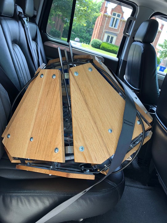 Transporting this delicate machine required some hi-tech safety procedures