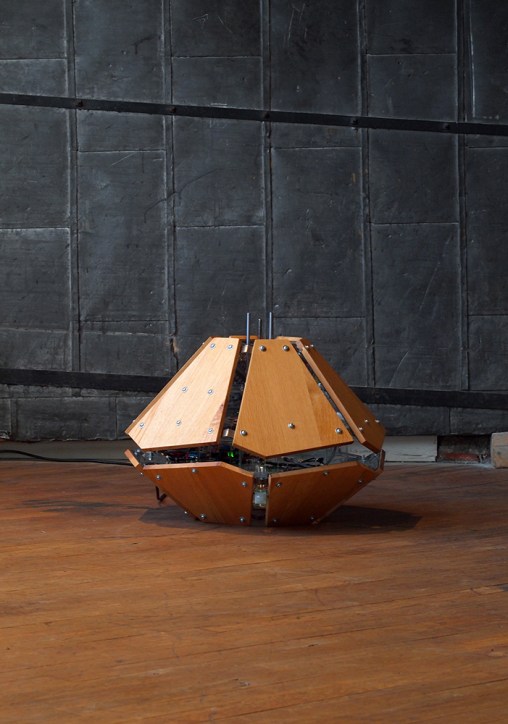 "The Shy Machine" as it waits for movement to trigger it on.