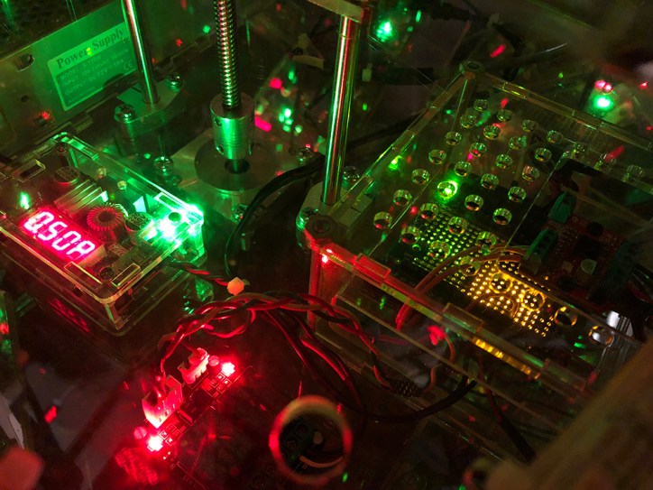 The internal components, while they wait for action.