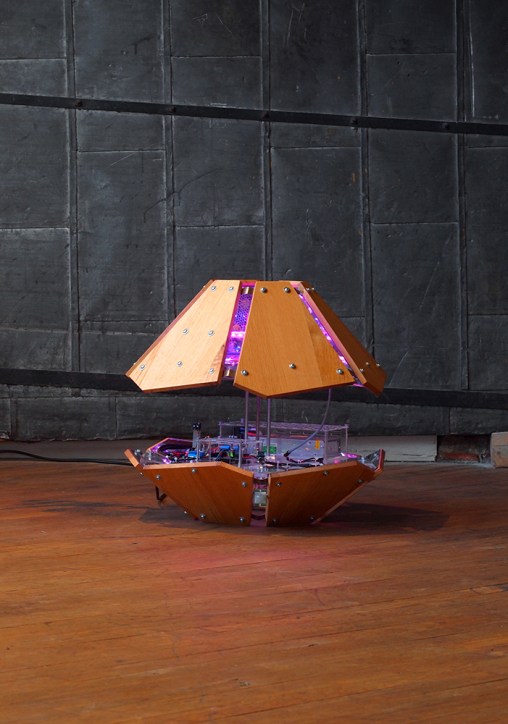 "The Shy Machine" opens fully for quite volume levels.