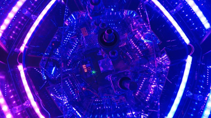 Internal electronics in blue light