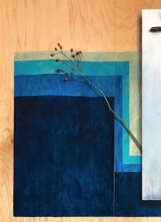 “Absolute: Frequency”: Oil on maple panel. 21 1/4” x 30 1/2”. 12.11.18.