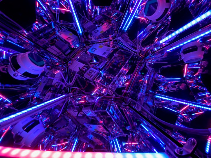 Interactive Light & Sound Sculpture by Daric Gill